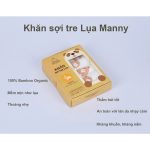 [Trơn/Họa tiết] Khăn sữa sợi tre Manny hộp 5 cái cho bé từ sơ sinh - Image 4
