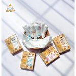 [Trơn/Họa tiết] Khăn sữa sợi tre Manny hộp 5 cái cho bé từ sơ sinh - Image 5