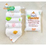 [Trơn/Họa tiết] Set 5 Khăn sữa xô nhăn Manny 6 lớp cho bé từ sơ sinh - Image 3