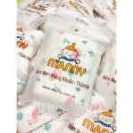 Khăn tắm xô cotton 6 lớp Manny nhăn 100x100cm cho bé từ sơ sinh - Image 3