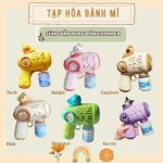 [Tặng 1b nước tạo bong bóng] Đồ chơi Súng bắn bong bóng chuẩn style HQ cho bé vui hè