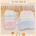 Gối lõm cao su non Monona vải thở hình Gấu / Chữ nhật thoáng mát cho bé từ sơ sinh