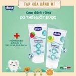 Kem đánh răng cho bé Chicco không flour bé từ 6m+