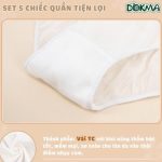 Quần lót cotton Dokma cho mẹ sau sinh set 5 cái có big size - Image 3
