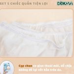 Quần lót cotton Dokma cho mẹ sau sinh set 5 cái có big size - Image 4