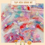 Túi zip mini đựng chun thun cột tóc 7 sắc cầu vồng cho bé gái