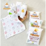 [Trơn/Họa tiết] Set 5 Khăn sữa xô nhăn Manny 6 lớp cho bé từ sơ sinh - Image 4