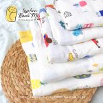 Chăn mền sợi tre 4 lớp viền màu HBQ Kiluta Manny mát mượt đắp cho bé ngủ hoặc đi học - Image 2
