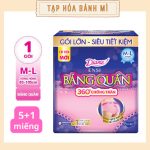 Băng đêm dạng quần Diana gói 5 miếng size M/L phù hợp cho mẹ đi sinh