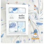 [Hộp 2c] Khăn tắm sợi tre Manny cho bé từ sơ sinh kt 110x120cm - Image 3