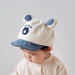 Nón kết Mũ lưỡi trai vải nhung hình GẤU vành mềm có tai gấu cho bé đi chơi - Image 3
