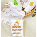 [Trơn/Họa tiết] Set 5 Khăn sữa xô nhăn Manny 6 lớp cho bé từ sơ sinh - Image 5