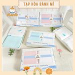 [Hộp 2c] Khăn tắm 100% sợi tre lụa Manny cho bé từ sơ sinh kt 100x100cm