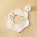 Yếm vải chữ U / tròn xoay 360 độ có lớp chống thấm cho bé ăn dặm - Image 5