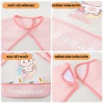 Áo yếm cộc tay 3d không thấm nước cho bé ăn dặm - Image 3