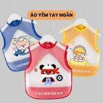 Áo yếm cộc tay 3d không thấm nước cho bé ăn dặm - Image 5