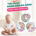 Khăn khô đa năng Mamamy Tropical túi 160 tờ vệ sinh cho bé - Image 6