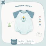Bodychip Body suit cộc tay Dokma DB2805 bé trai bé gái - Image 2