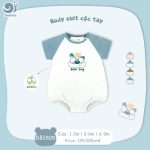 Bodychip Body suit cộc tay Dokma DB2805 bé trai bé gái - Image 3