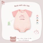 Bodychip Body suit cộc tay Dokma DB2805 bé trai bé gái - Image 4