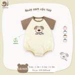 Bodychip Body suit cộc tay Dokma DB2805 bé trai bé gái - Image 5