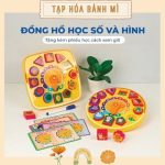 Đồ chơi Đồng hồ học số và hình cho bé