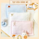 Gối nằm cotton trần bông Manny cao cấp cho bé từ sơ sinh
