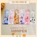 Bàn chải đánh răng trẻ em Sanrio Family Honper HP239 lông mềm cho bé - Image 2