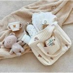 Túi bìm sữa style HQ họa tiết thêu cho mẹ đựng vật dụng mang đi ra ngoài cho bé - Image 2