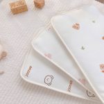 Gối đầu Airmesh vải cotton waffle Monona cho bé từ sơ sinh có hộp làm quà tặng - Image 4