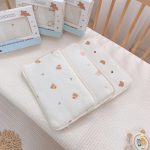 Gối đầu Airmesh vải cotton waffle Monona cho bé từ sơ sinh có hộp làm quà tặng - Image 5