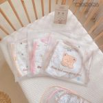Áo choàng xô muslin Monona kèm chắn giọt bắn cho bé đi ra ngoài đi chơi du lịch - Image 4