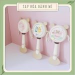 Trống lục lạc kiêm gặm nướu Modui x Bar Rot Đồ chơi silicon cao cấp họa tiết đáng yêu cho bé